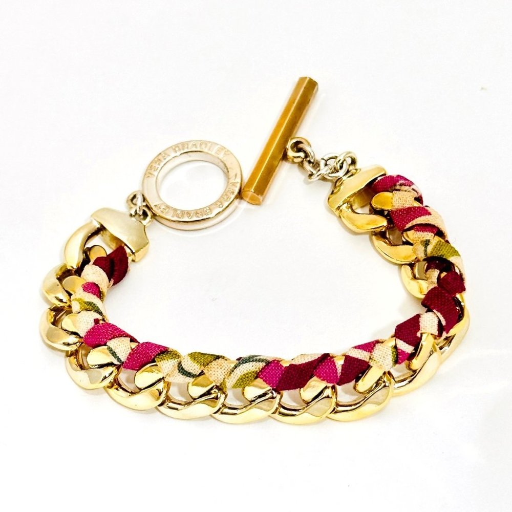 Vera Bradley Julep Tulip Link & Textile Bracelet